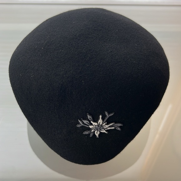 🐏Alpine Flat Cap | 100% Wool | Black | Lodenhut Outdoor Sportsline | Unisex | 60 - Picture 9 of 17